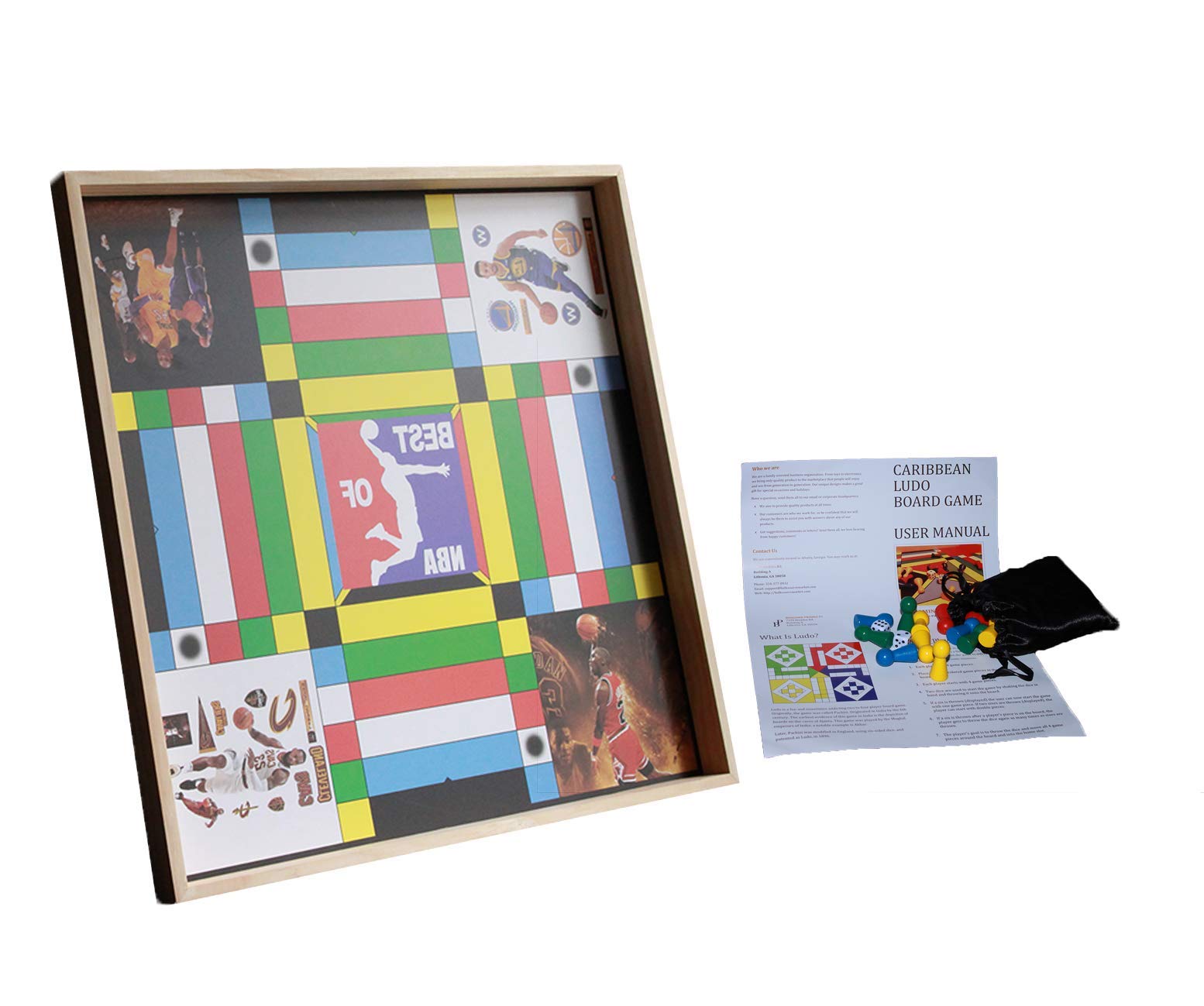 Buy Jamaican Ludo NBA Edition (Ludi/Ludy) | 24in x 24in Board Game | Family  Game Night Activity | Fun Easy Multi-Player Entertainment Online at  desertcartINDIA