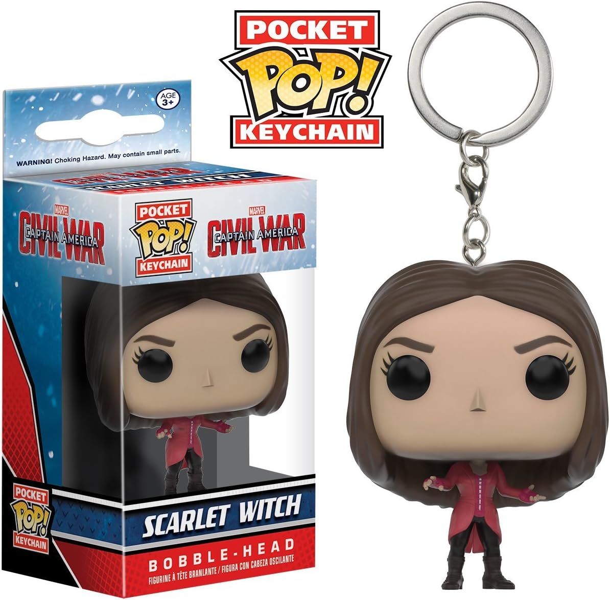 Pocket POP! Keychain - Captain America CW: Scarlet Witch: Amazon ...