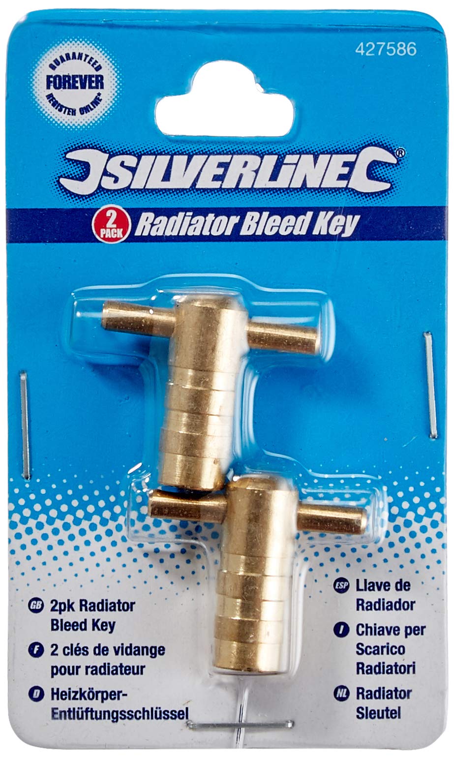 Silverline Radiator Bleed Key 2pk Pair (427586)