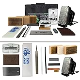 Demon Complete Ski Tune Kit with Wax and Brush Kit- Snowboard Tuning Kit Also Includes Made in USA Wax