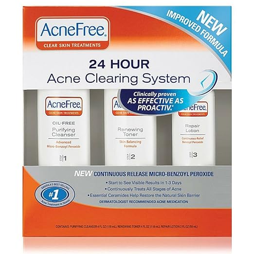 Acnefree 24 Hour Acne Clearing System Kit