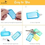BirdFactor 25 Pack Heavy Duty Key Tags with Labels 5 Colours Plastic Box view 4