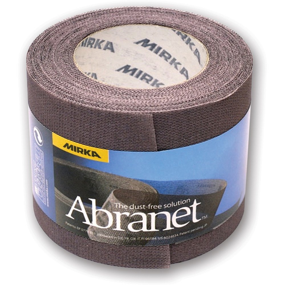 Mirka Abranet abrasive roll with net 75 mm x 10 m Hook & loop/Grit P320 / 1 roll/for sanding wood, filler, varnish, plastic / 545BI001323R