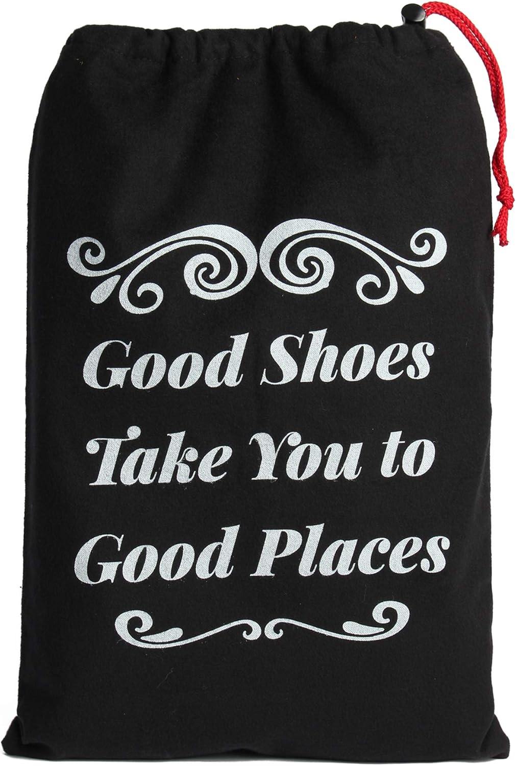 Earthwise Cotton Shoe Storage Travel Bags with Drawstring Made in the USA 17 inches X 12 inches (2 Pack)… (GoodShoes-LoveYou): Shoes