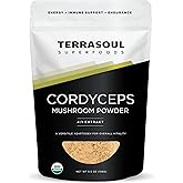 Terrasoul Superfoods Organic Cordyceps, 5.5oz | Adaptogenic Superfood, USDA Certified Organic, Gluten-Free, Vegan