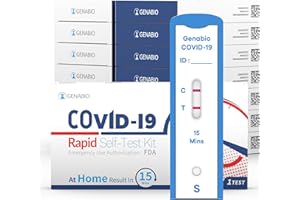 Genabio COVID Home Test (1 Pack - 14 Tests) – FDA EUA Authorized, 15-Minute at-Home Results, OTC at Home Covid Test Kit, Nasal Swab, Easy to Use & No Discomfort, Ages 2+
