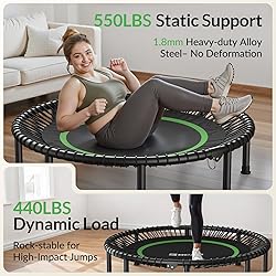 BCAN 48" Adult Fitness Trampoline with Durable