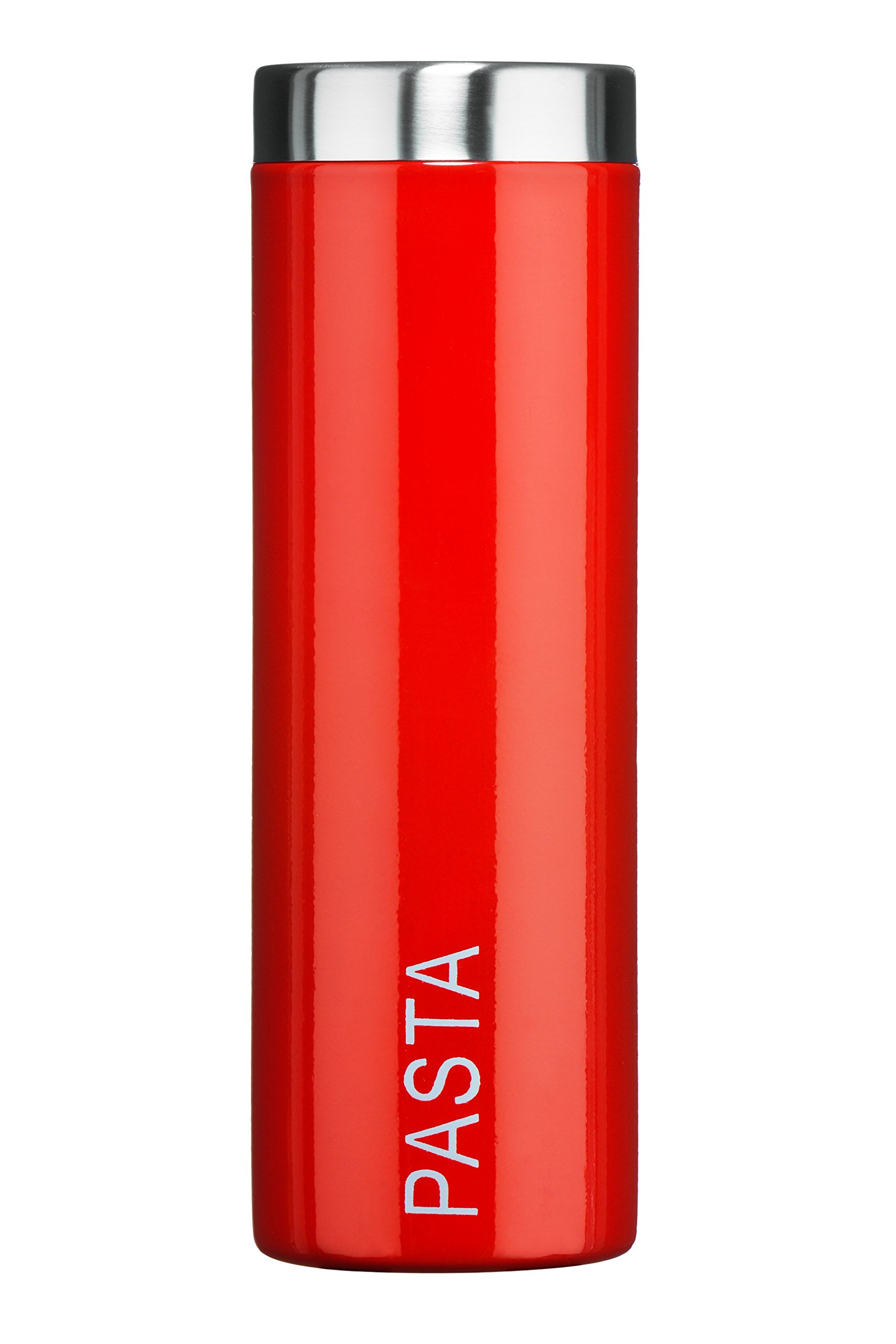 Premier Housewares Liberty Pasta Canister - Red, H28 x W10 x D10cm