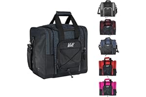WOLT Bowling Ball Bag for Single Ball - Bowling Ball Tote Bag with Padded Ball Holder, 2 Pockets fit Bowling Shoes Up to Mens