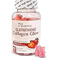 Growtin Glutathione Collagen Glow Gummies - Fuel Your Beauty with Nature's Glow | Collagen Supplement for Radiant Skin | Glutathione Gummies for Natural Glow