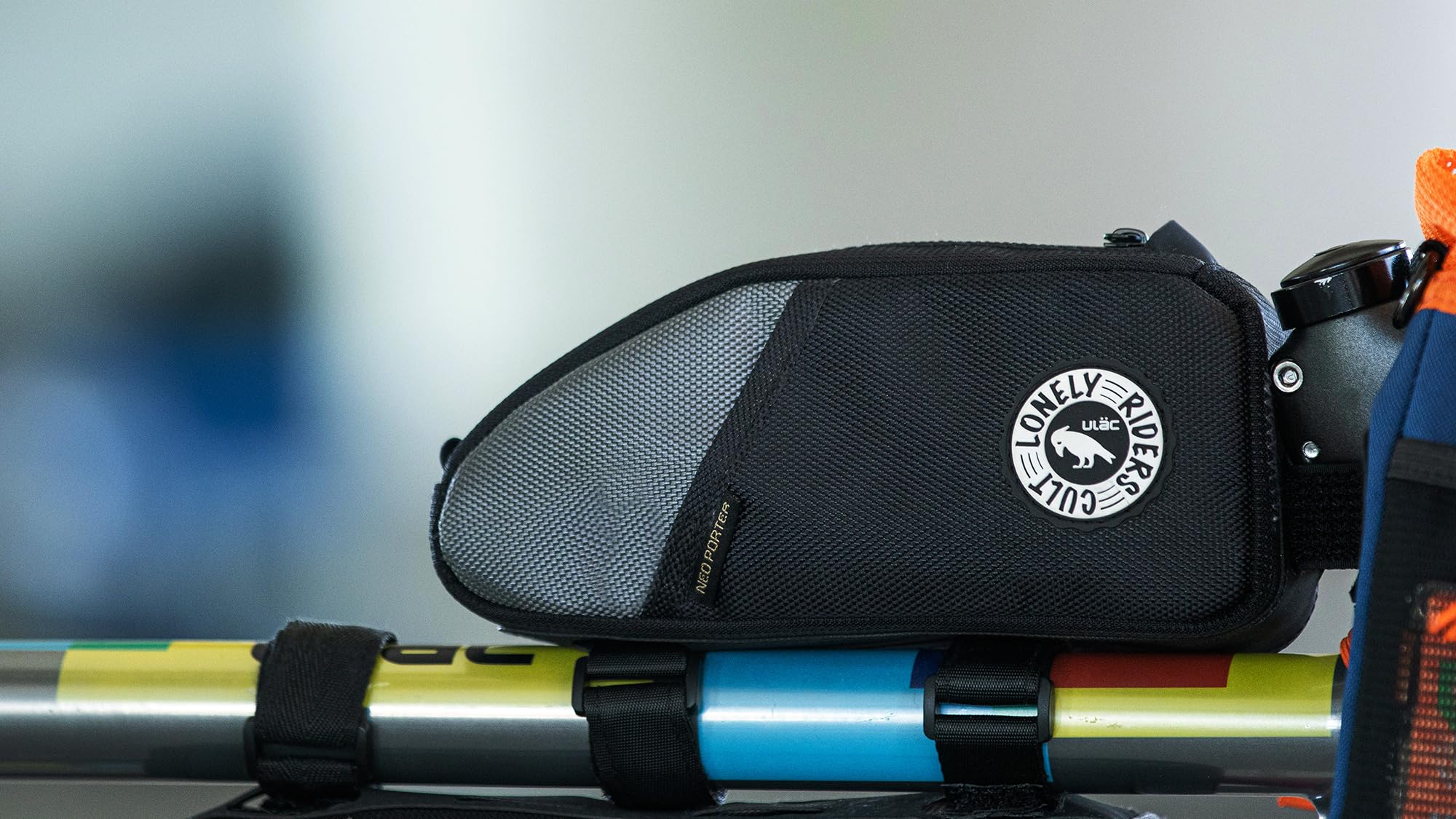 ULAC NOMADPAK: Trekking PRO 1.2L Top Tube Bag (Black-Grey)