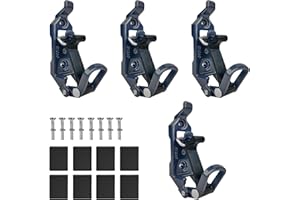 BAZEN 4 PCS Shovel Mount for Roof Rack Overland Gear Rotopax Mount Shovel Holder for Truck Tool Holder,Rubber Clamp Grip Mounting Kit Fits Shovel Holder Wall Mount, and Pole Clamp