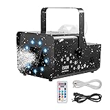 VEVOR 1500W Snow Machine with RGB DMX512 Signal
