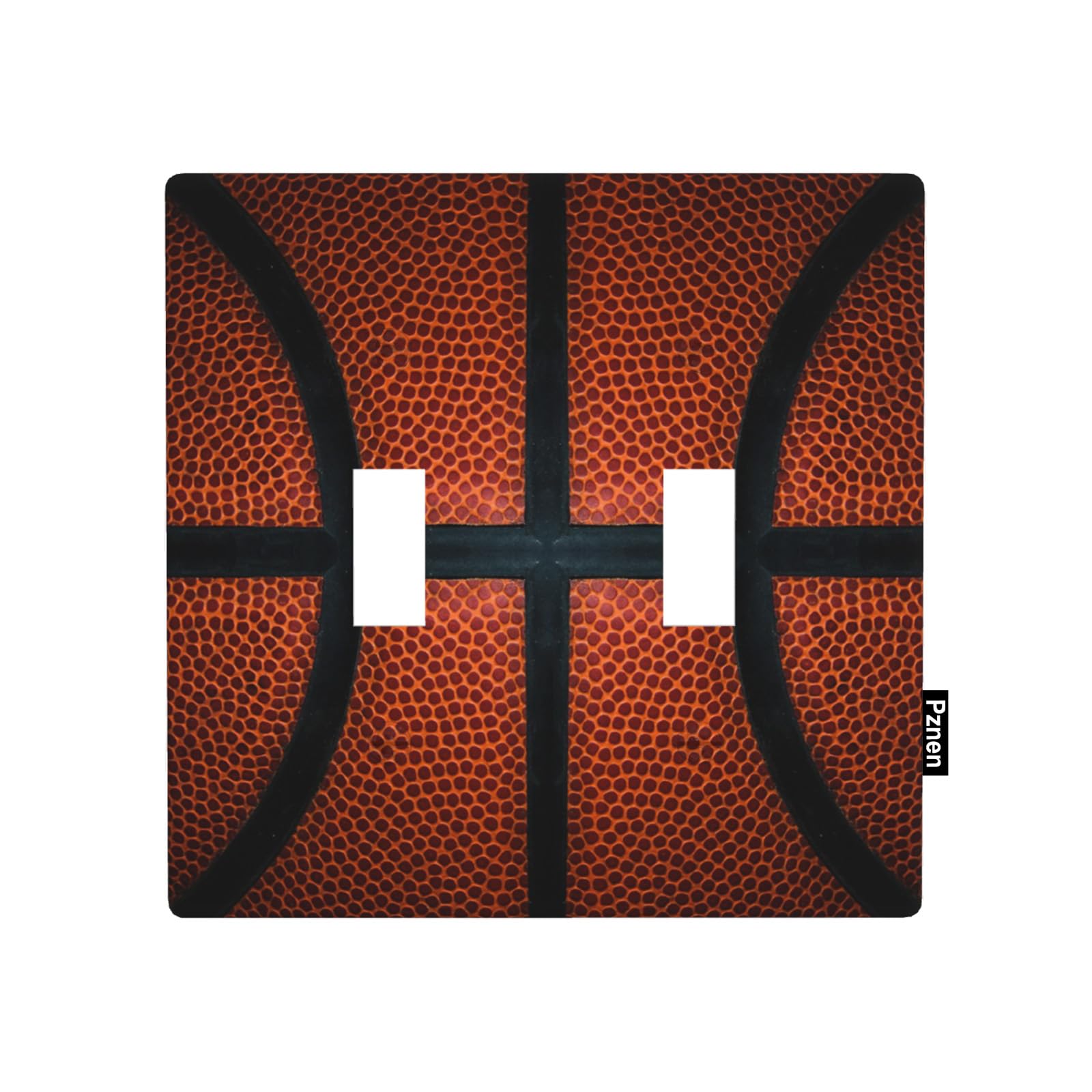 Pznen Basketball 2-Gang Wall Plate Dual Switch