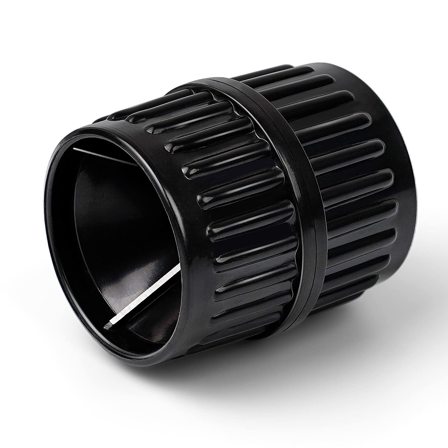 2 in 1 Pipe Deburring Tool, DEANKEJI Plumbing Tools, Universal Pipe Reamer for Inside and Outside 0-40 mm, Acrylic Tubing Chamfer Tool