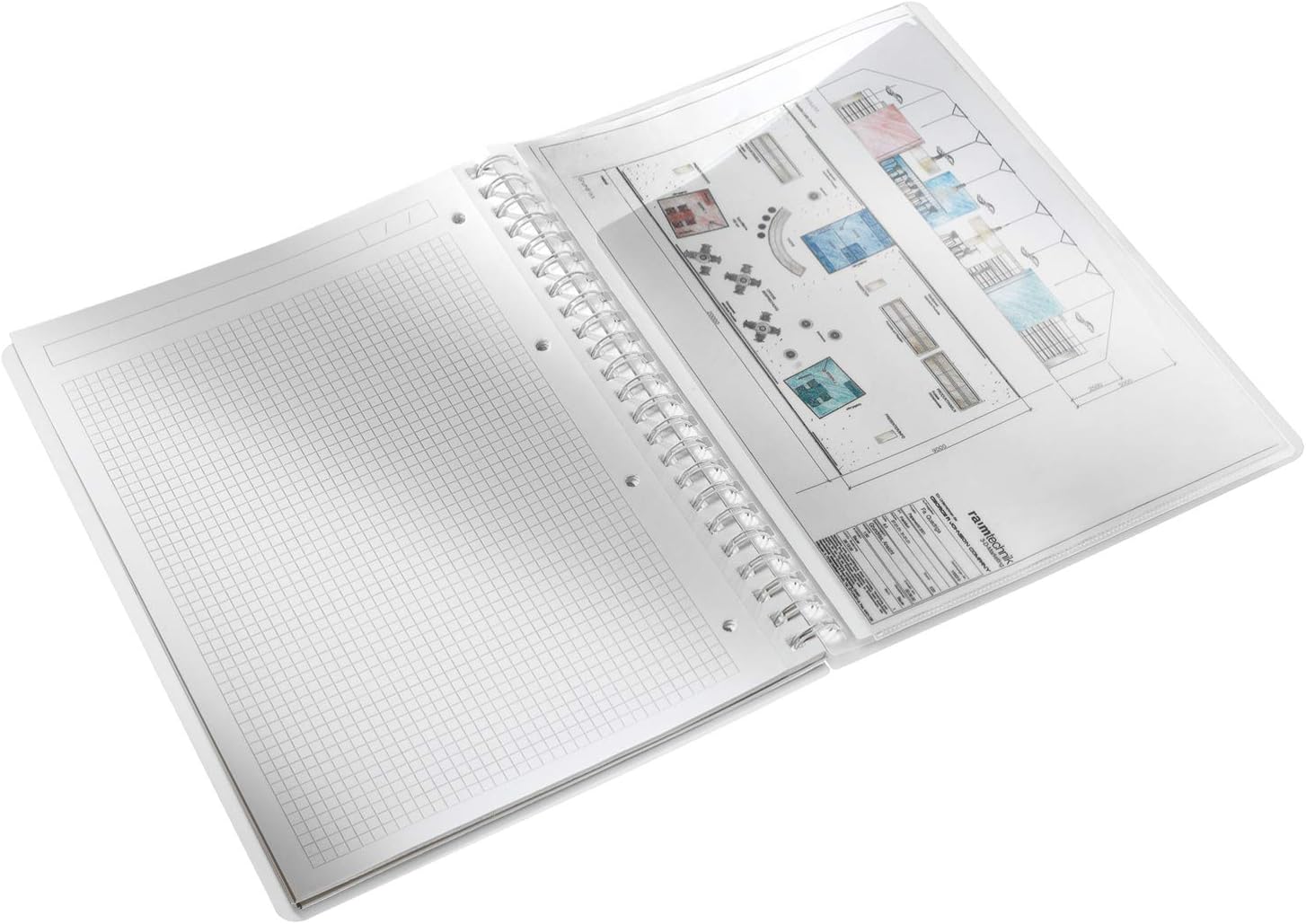 Leitz A4 Flexible Cover Notebook, Pink (Wire Bound, 80 Sheets, Squared Paper, 90 gsm Ivory Paper, Wow Range), Pack of 1 - Image 5