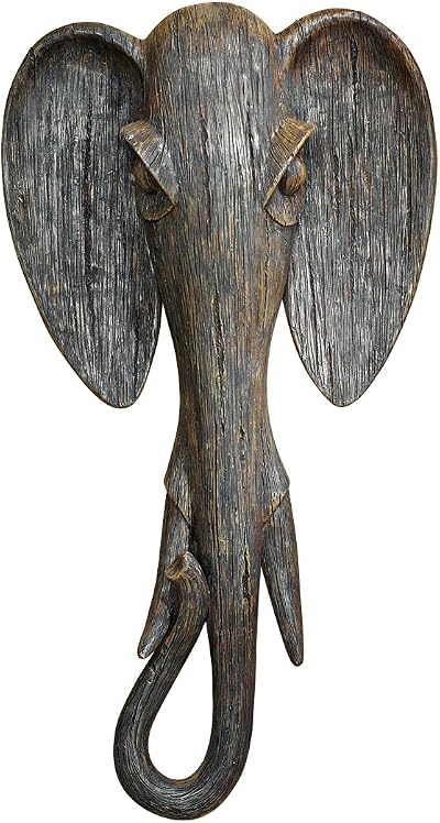 Design Toscano Elephant Mask of the Savannah Wall Decor Polyresin 42 cm