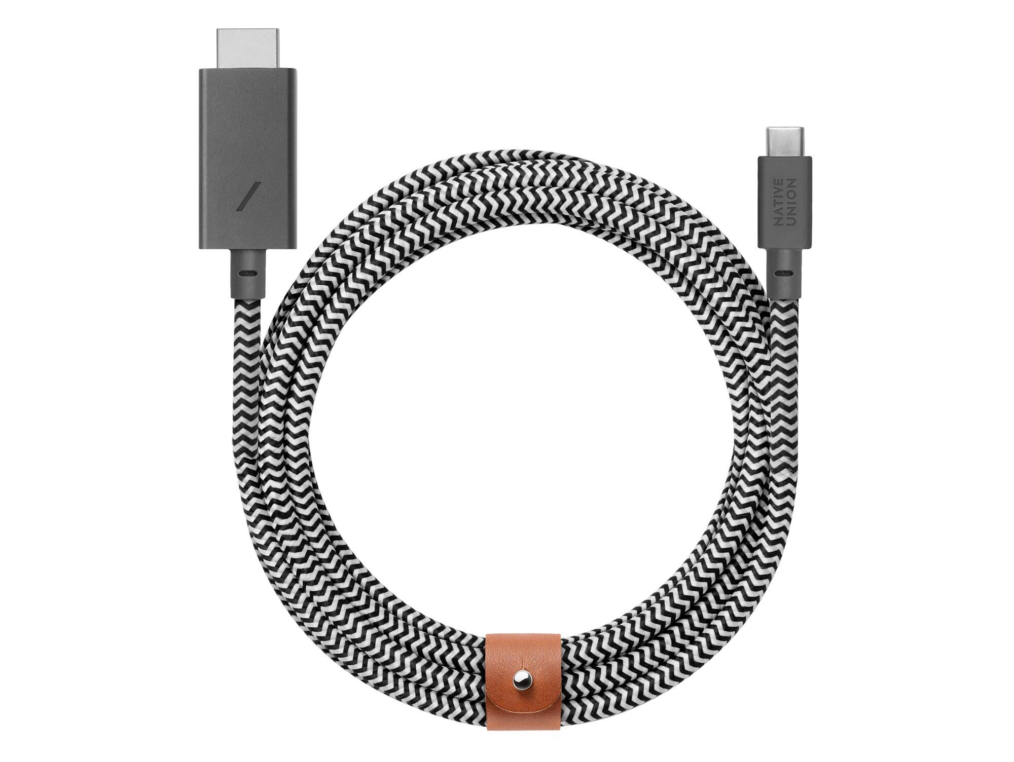 Native Union Belt Cable USB-C to HDMI 3 m Zebra