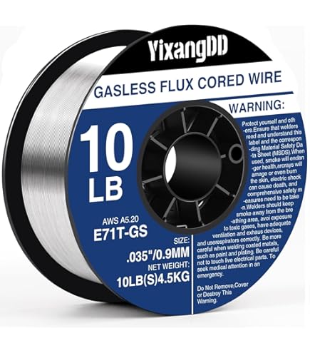 10-Lb E71T-1C 0.030" Gas-shielding Flux-cored MIG Welding Wire 8-in Spool - Foto 5