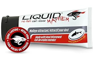 Liquid Mayhem Fish Attractant Gel – Real Bait, Aminos, UV – Multiple Scents and Pack