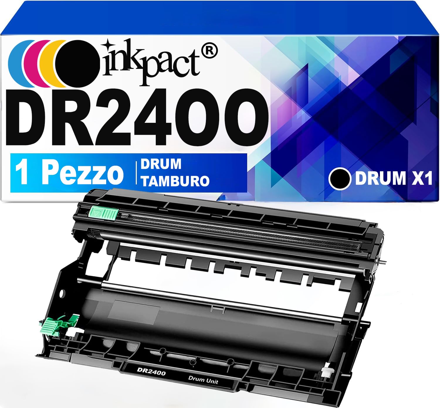 INKPACT Drum Drum DR2400 DR-2400 Compatible with TN-2420 for Brother HL-L2310D HL-L2350DW HL-L2370DN HL-L2375DW DCP-L2510D DCP-L2530DW DCP-L2550DN MFC-L2710DN MFC-L2710DW MFC-L22710DW MFC-L2220 730DW