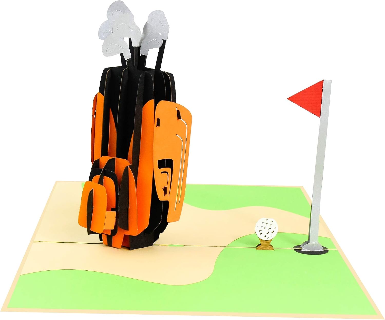 PopLife Golf Clubs 3D Pop Up Greeting Card, Handmade Father’s Day, Birthday, Retirement Gift for Him & Men, Happy Anniversary - Image 4