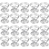 20 Pack Air Plant Stand Container Tillandsia Holder, Fineder Stainless Steel Wire Stand Plant Display Racks - Silver