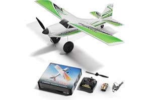 volantexrc 4 CH RC Plane TrainStar 500mm Brushless Remote Control Airplane Fighter RTF with 6-Axis Gyro,3 Modes & Aerobatics, 2.4GHz Radio Controlled Aircraft for Beginners & Adults (Green)