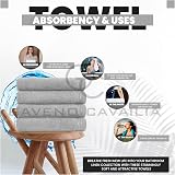GC GAVENO CAVAILIA Large Towels Bath Sheet 4 Pack 75x135 cm 450 GSM view 5