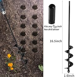 TCBWFY Auger Drill Bit for Planting 1.6x16.5inch