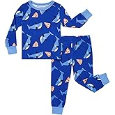 PATPAT Bamboo Viscose Pajama Sets for Toddler Boys & Girls Baby Kids, Ultra-soft Snug fit Pjs Sleepers for Birthday Holiday