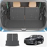Thinzyou Trunk Mat Compatible with 2024 2025 2026 Lexus TX350 TX500h TX550h+ 6&7 Seats Cargo Mat Cargo Liner Trunk Liner Back Seat Protector All Weather TX Accessories (Trunk Mat with Backrest Mat)