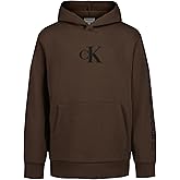Calvin Klein boys Long Sleeve Pullover Fleece Hoodie