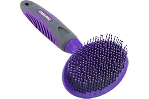Hertzko Dog Brush - Soft Pin Bristle Pet Brush for Dogs and Cats - Remove Fur, Loose Hair - Comb for Grooming - Dog Brush for Long Haired Dogs and Short Haired Dogs, Cats, Rabbits - Deshedding Tool