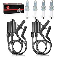 QINLANAP Ignition Coil With Spark Plug & Cap Kit For Honda Shadow ACE Aero Spirit Sabre 1100 VT1100 (1987-2007)