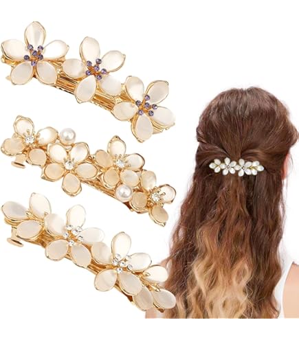 Barrette à cheveux en résine époxy faite main - Unique et artisanale - - Handmade Excellence