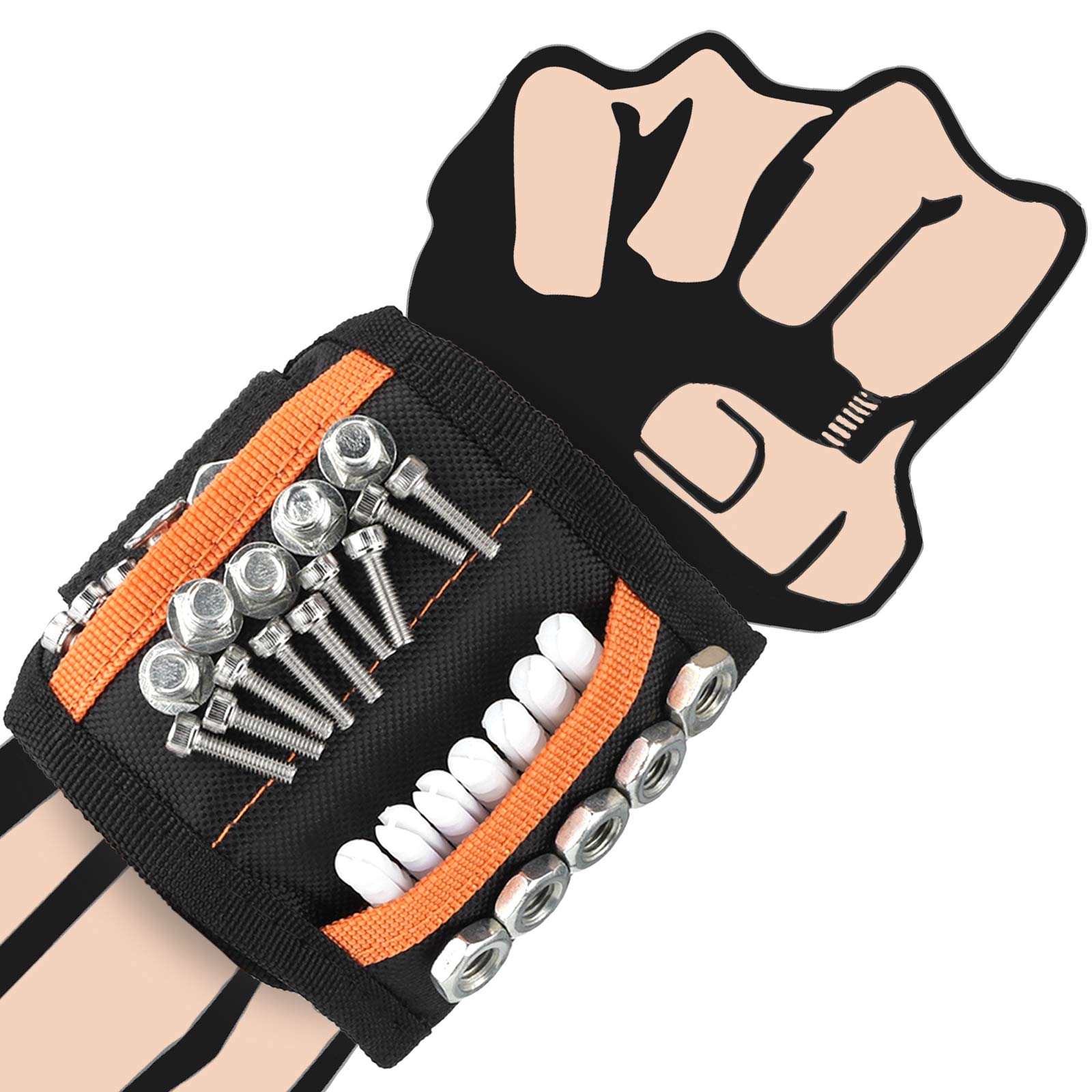 Gifts for Men Fathers Day Gifts,Gadgets for Men Magnetic Wristband Gifts DIY Tool Belt for Holding Screws Birthday Gifts Ideas for Men, Presents for Men, Women, Dad, Carpenter