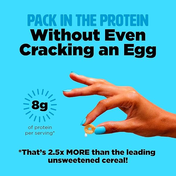 PLANT-BASED AND VEGAN BREAKFAST CEREAL BY THREE WISHES – UNSWEETENED, 1 PACK – MORE PROTEIN AND LESS SUGAR SNACK – GLUTEN-FREE, GRAIN-FREE – NON-GMO