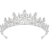 SWEETV Princess Tiaras and Crowns for Women,Girls,and Brides, Perfect for Wedding,Birthday Party,Pageants,Quinceaneras,Proms,Photoshoots and Special Costume Hair Styling Accessories