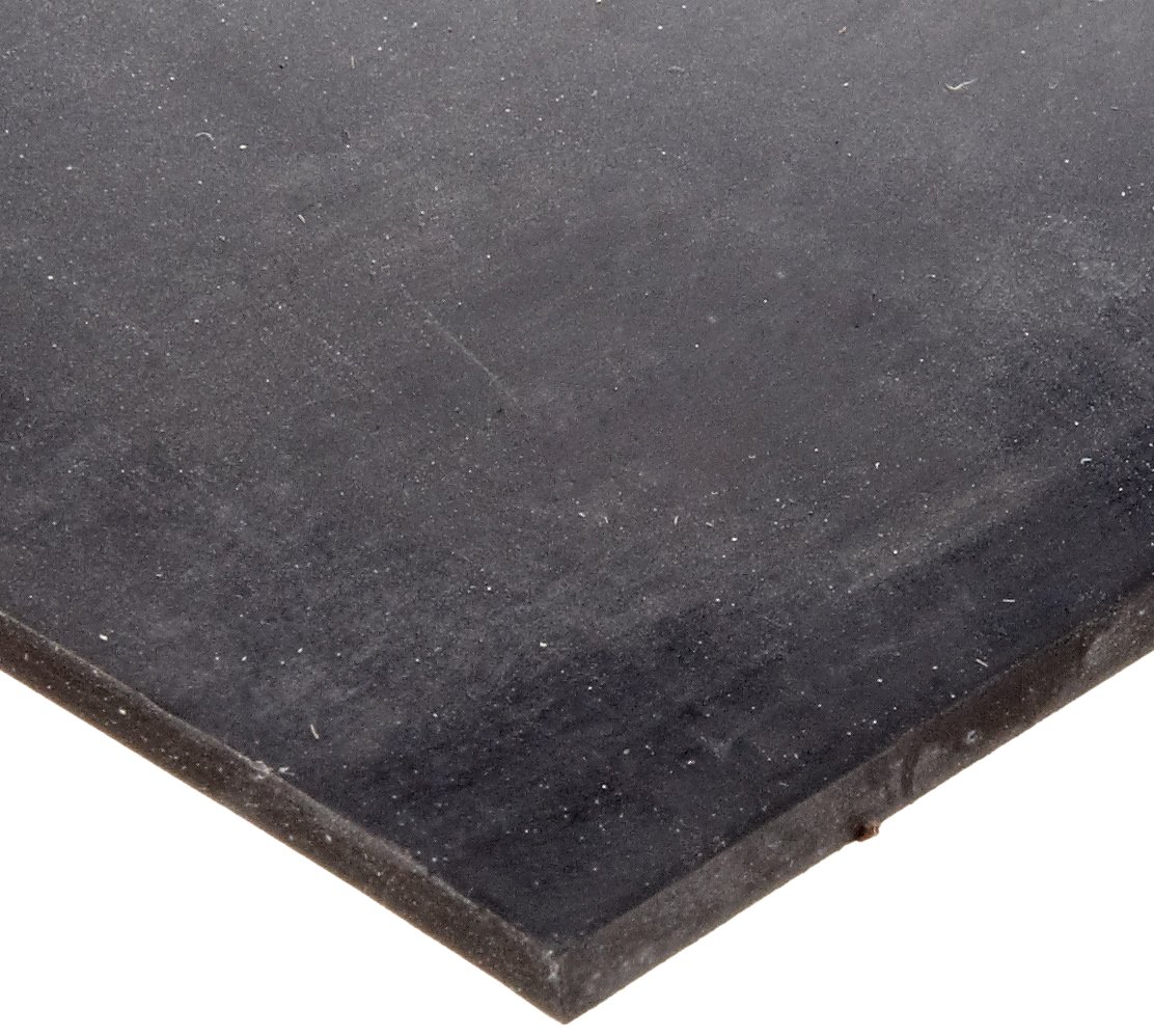 Small Parts"Buna-N Sheet Gasket, Black, 1/16"" Thick, 12"" × 12"" (Pack of 1)" - SQ-R-BN-G363-60D-006-1200X1200