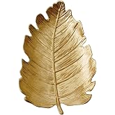 Pasiir Small Leaf Shaped Trinket Dish, Decorative Gold Jewelry Dish Tray, Ring Hodler Dish Jewelry Organizer