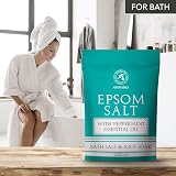 AROMATIKA Epsom Bath Salt Peppermint Oil 3000g Magnesium Sulphate Soak view 8