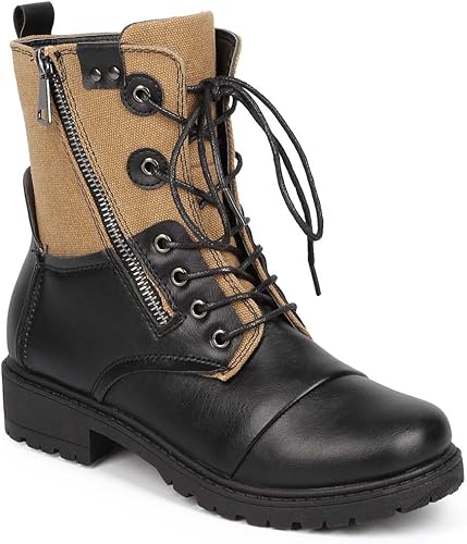 canvas combat boots womens
