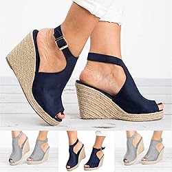 Gibobby Sandals for Women Wide Width,Open Toe Slip