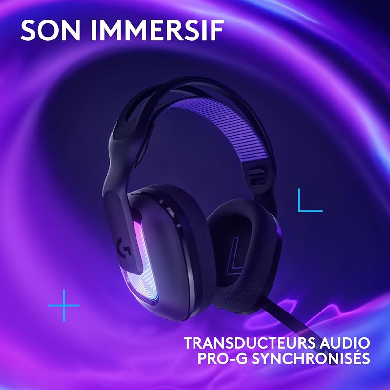 G522 LIGHTSPEED, casque gaming sans fil - Noir