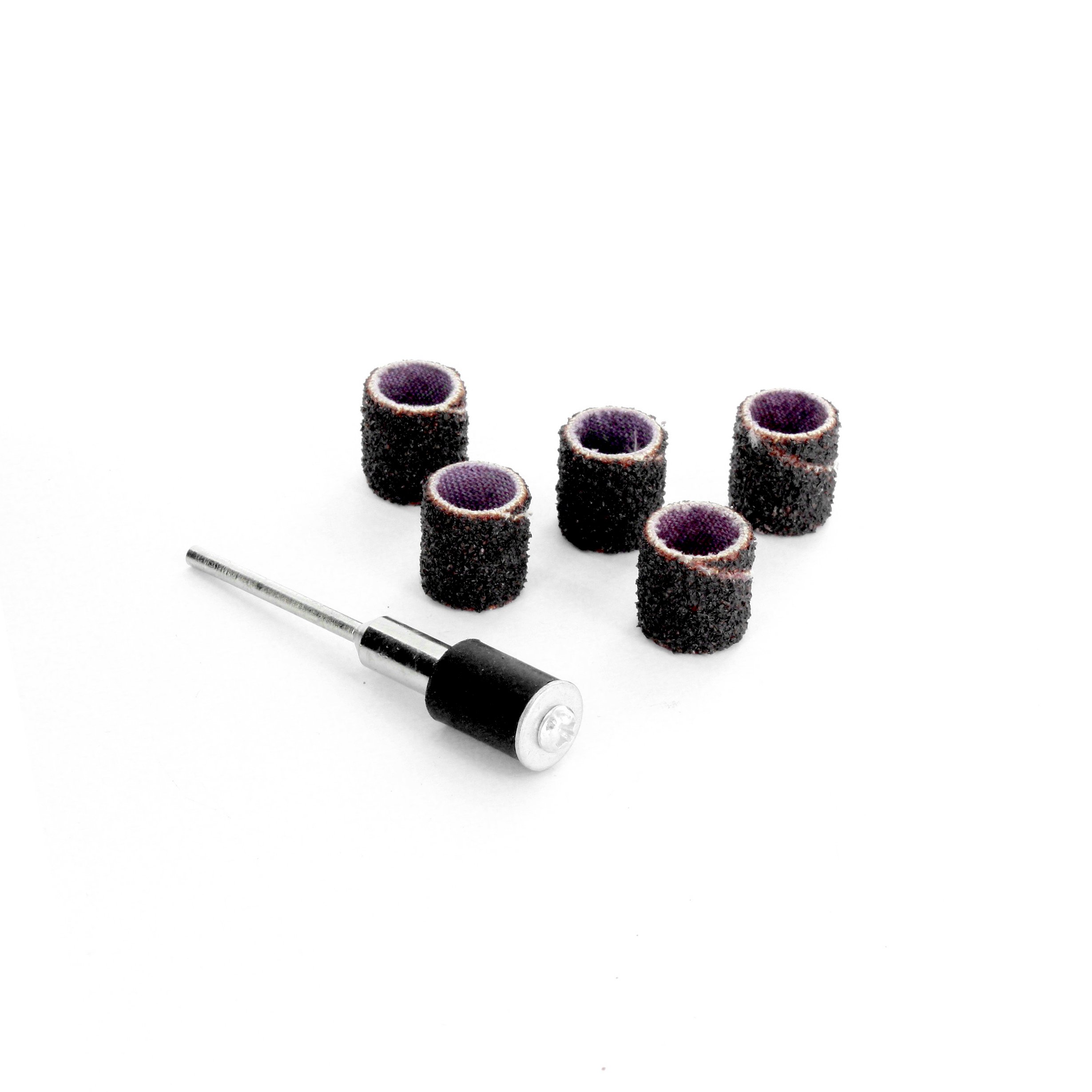 Rotacraft Medium Sanding Drum and 5 Bands, Pack of 6, Silver