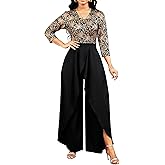 Yiershu Women Elegant jumpsuits Long Split Pants Cocktail silk jumpsuits