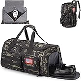 ATRIPACK Duffle Bag for Men,Tactical Duffle Bags for Travel,55L Large Capacity Convertible Garment Bag With Shoes Compartment, Multi-functional Gym Bags Suit Bag for Traveling Workout Business Trip