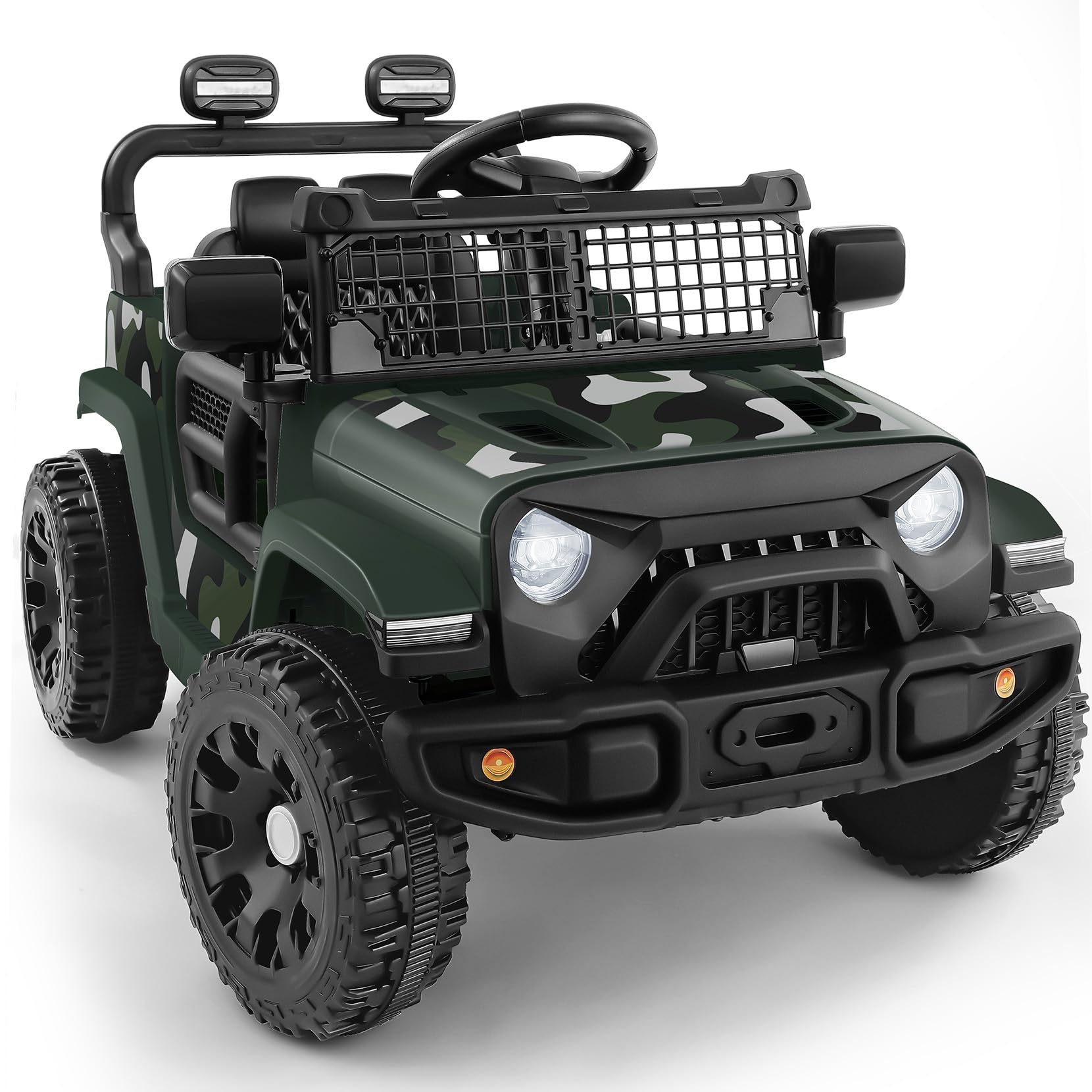Photo 1 of ELEMARA Toyota FJ40 Ride On Car-4.0mph Ride on Jeep,12V 7AH Battery Cars for Kids with Remote, Kid Driving Car Truck, Electric Car for Kids with DIY Stickers, 3 Speeds, 6 LED Lights, Bluetooth- Green