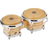 LPM199-AW LPMC Mini Tunable Natural Wood Bongos